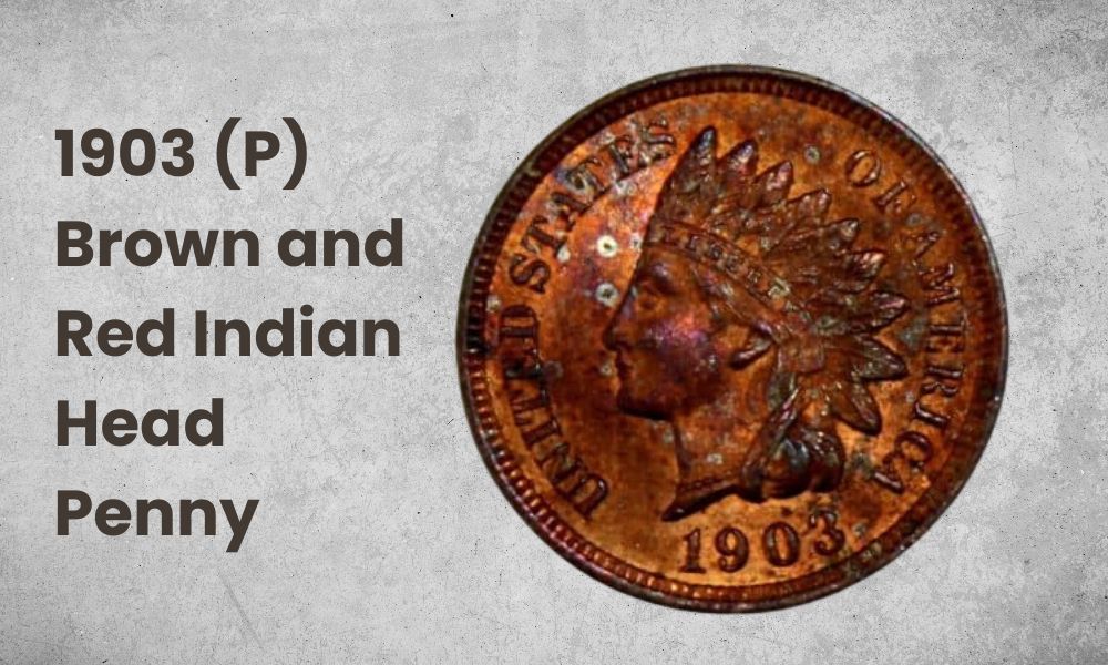 1903 (P) Brown and Red Indian Head Penny