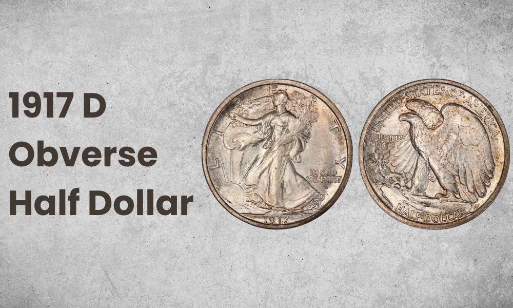 1917 D Obverse Half Dollar