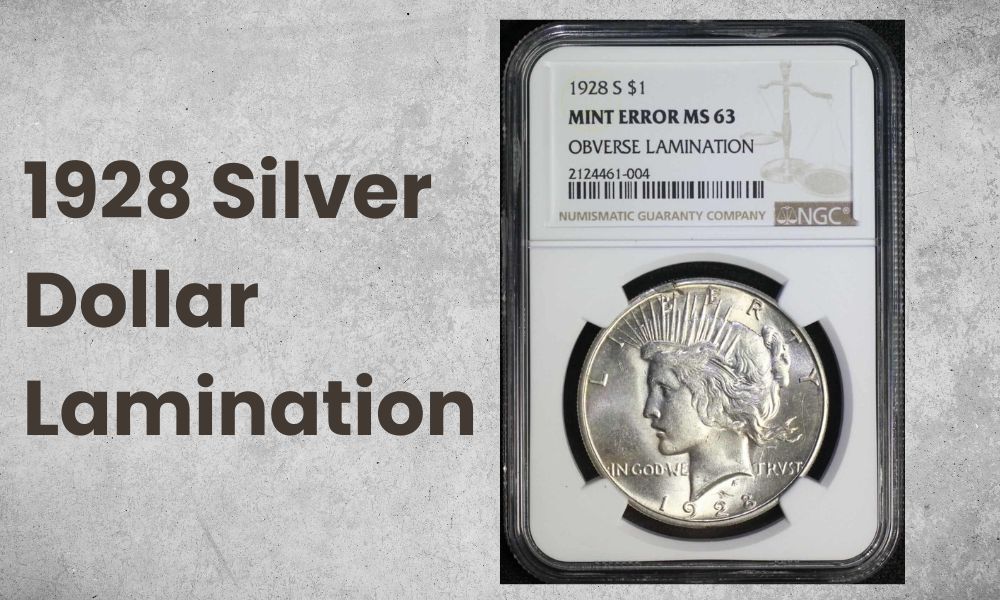 1928 Silver Dollar Lamination
