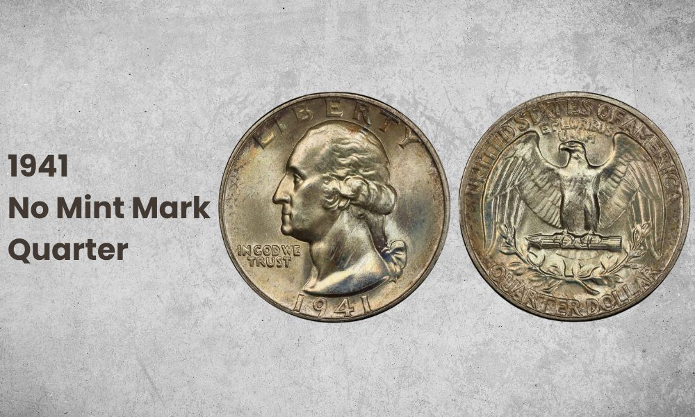 1941 No Mint Mark Quarter