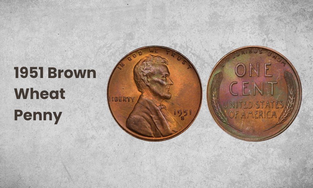 1951 Brown Wheat Penny