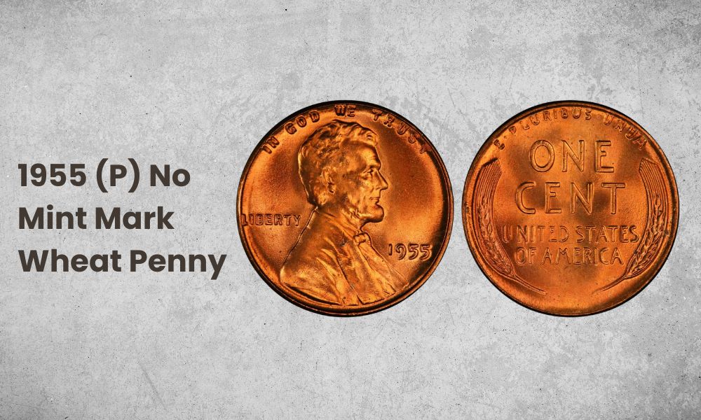 1955 (P) No Mint Mark Wheat Penny