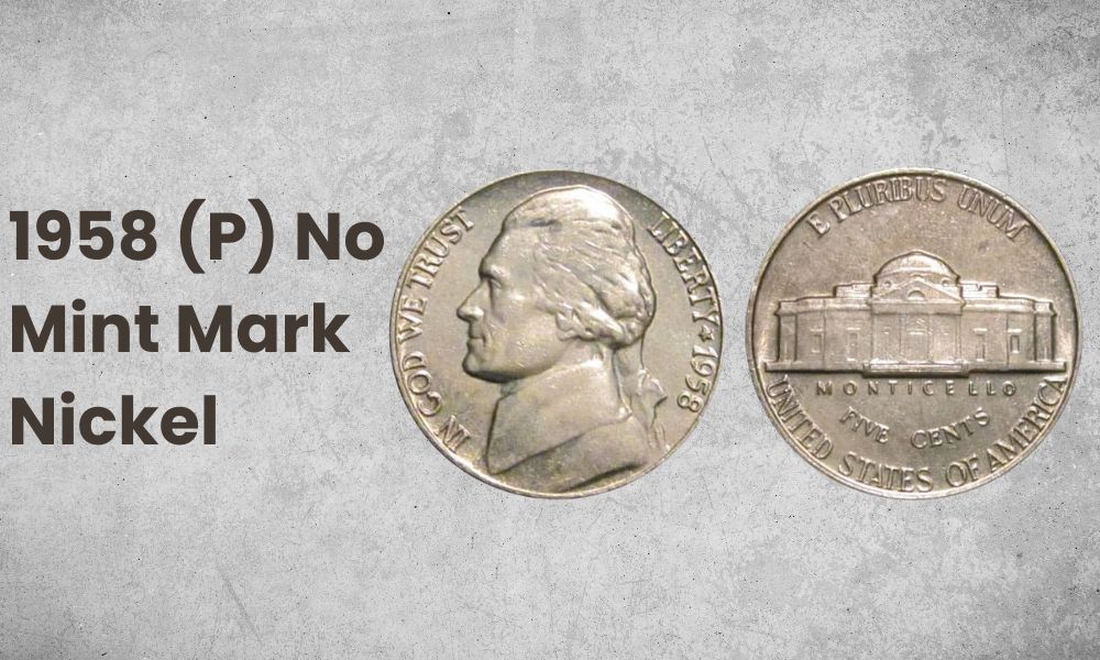 1958 (P) No Mint Mark Nickel