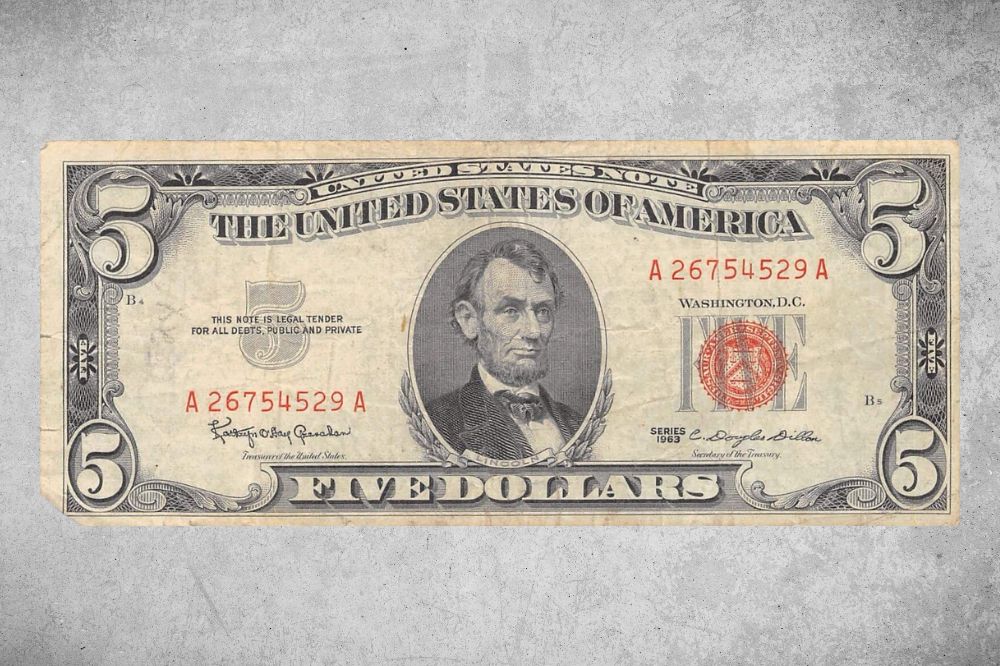 1963 $5 Dollar Bill Value