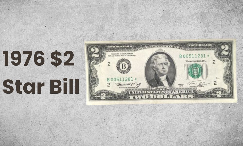 1976 $2 Star Bill