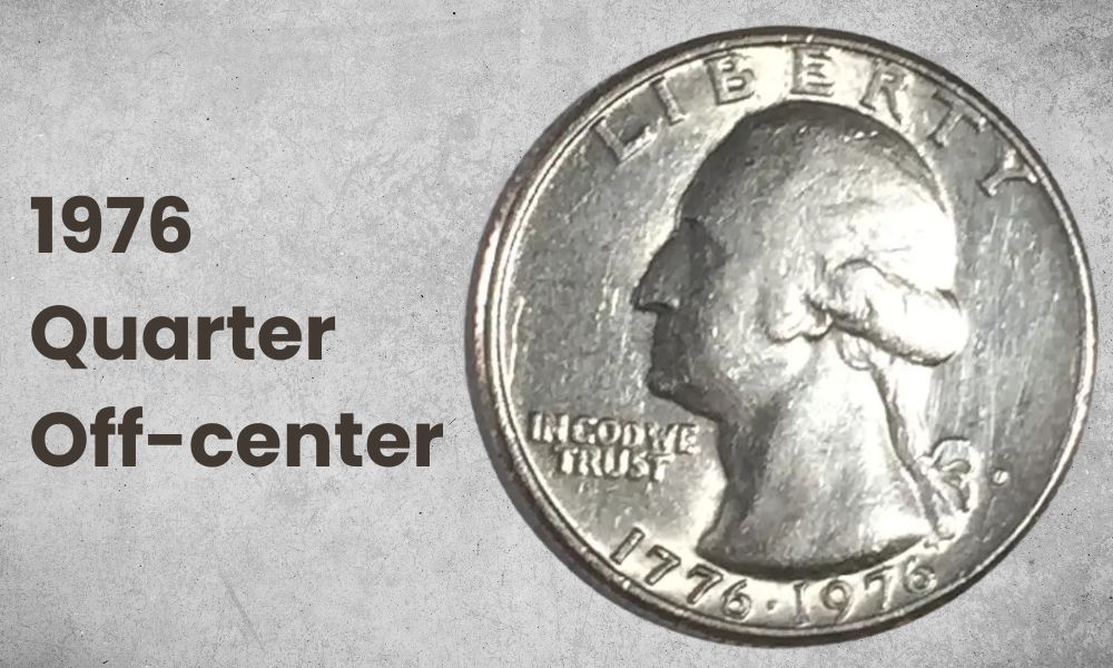 Off-center on the obverse side