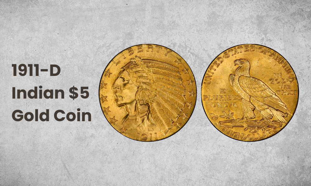 1911-D Indian $5 gold coin