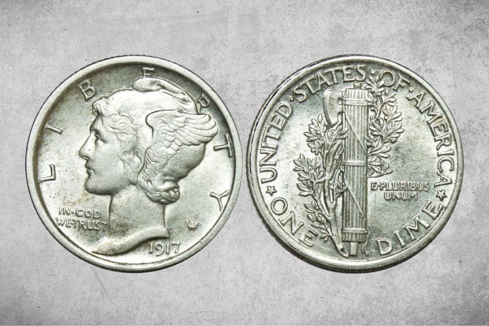 1917 Dime Value