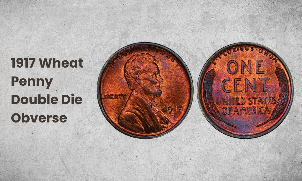 1917 Wheat Penny Double Die Obverse