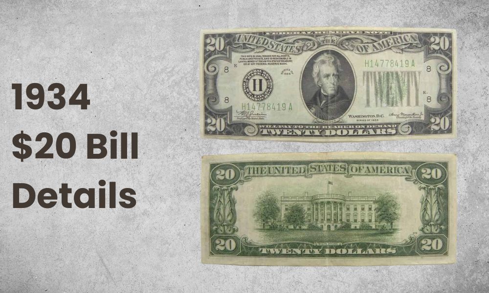 1934 $20 Bill Details