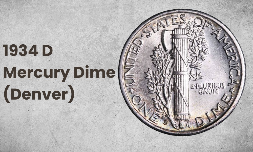 1934 D Mercury Dime (Denver)