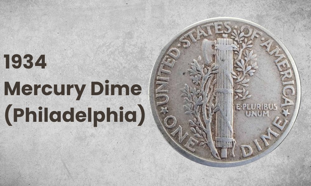 1934 Mercury Dime (Philadelphia)