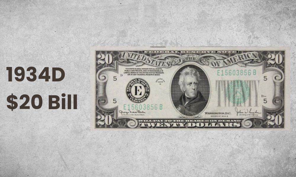 1934D $20 Bill