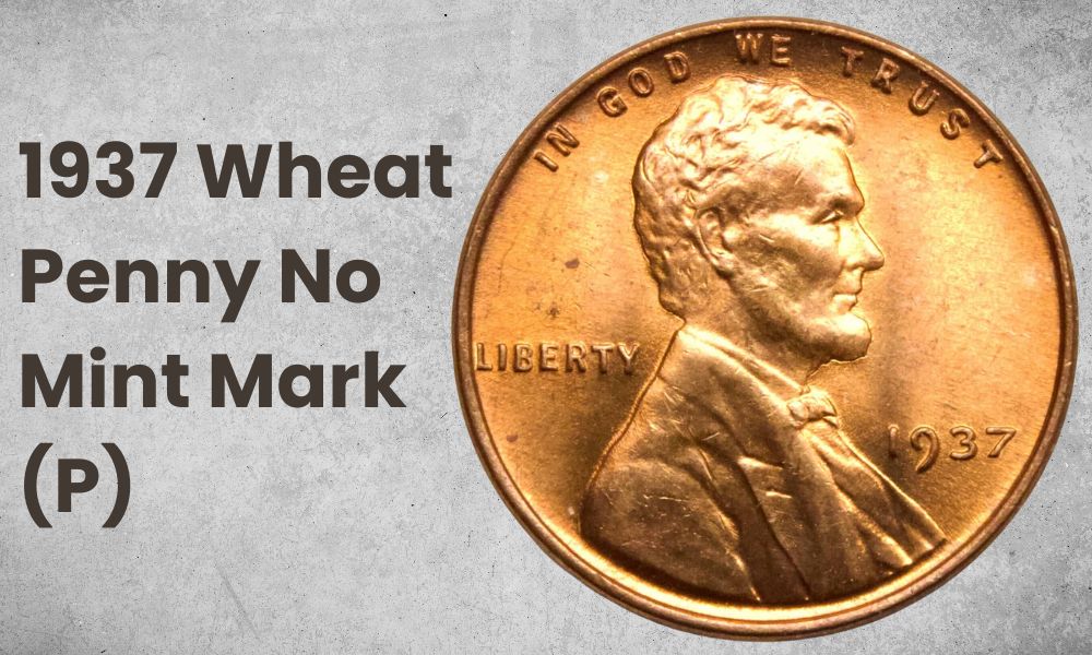 1937 Wheat Penny No Mint Mark (P)
