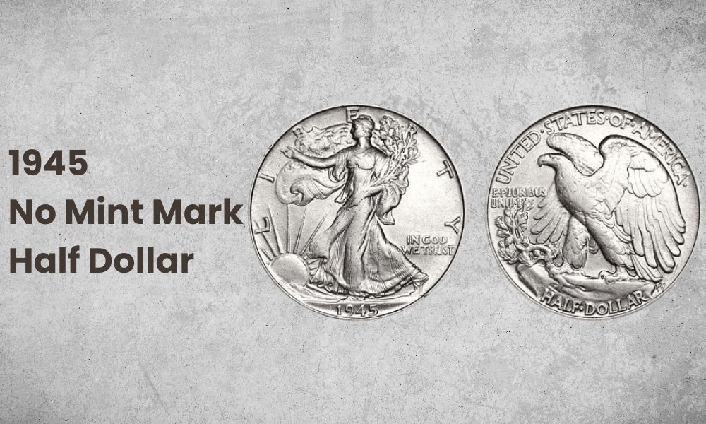 1945 No Mint Mark Half Dollar