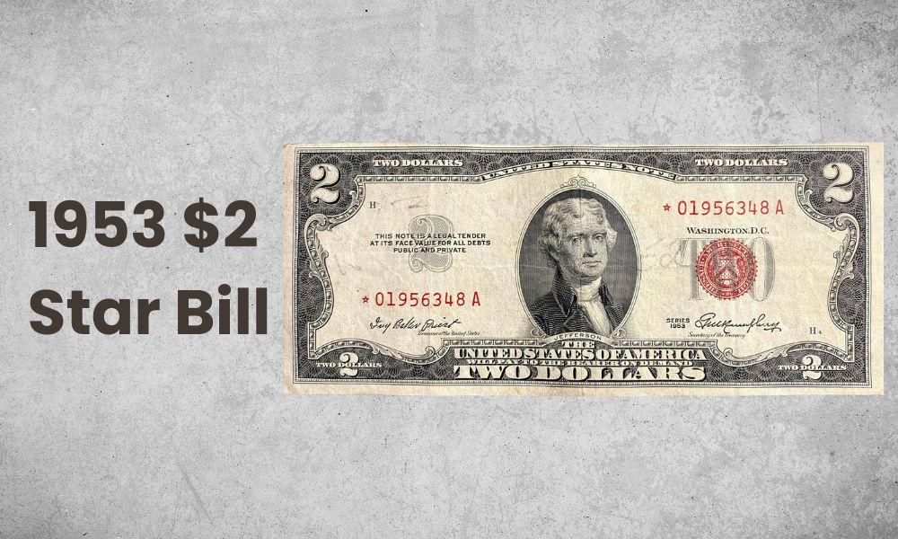 1953 $2 Star Bill