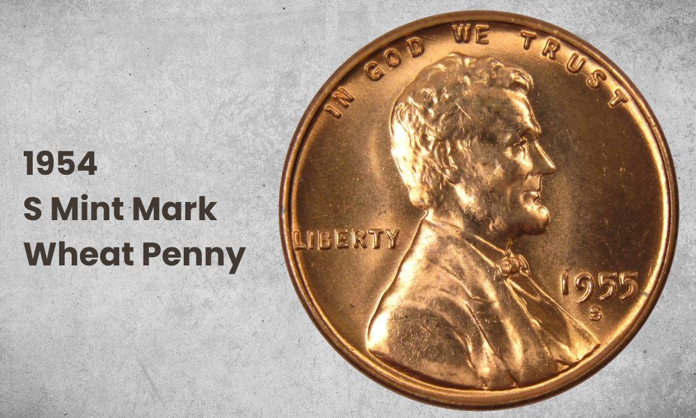 1954 S Mint Mark Wheat Penny