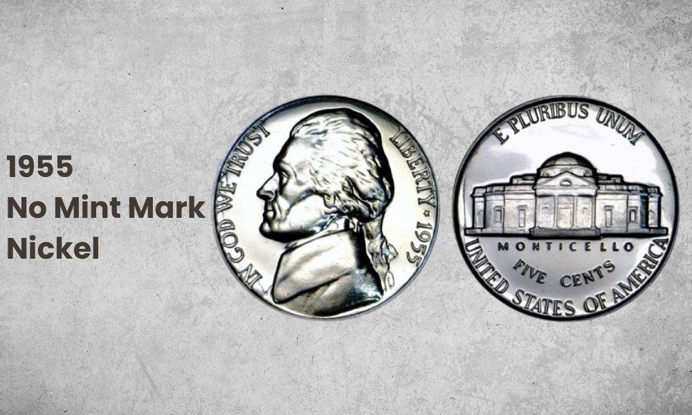 1955 "No Mint Mark" Nickel