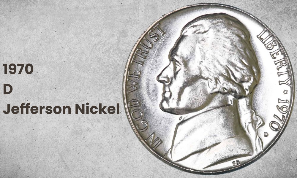 1970 D Jefferson Nickel