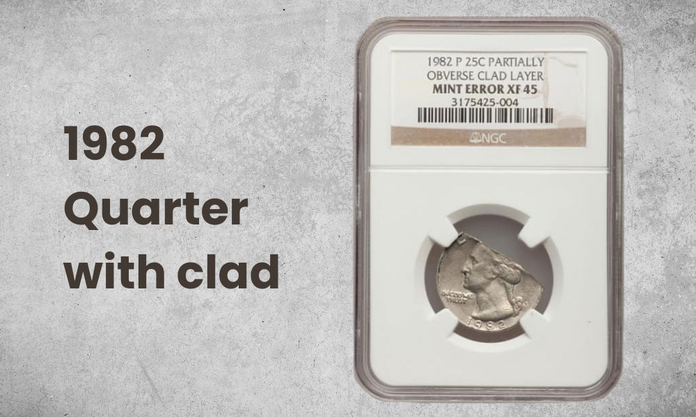 1982 Quarter with clad