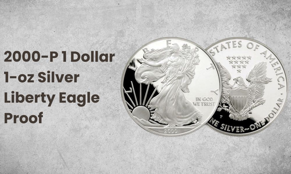 2000-P 1 Dollar 1-oz Silver Liberty Eagle Proof