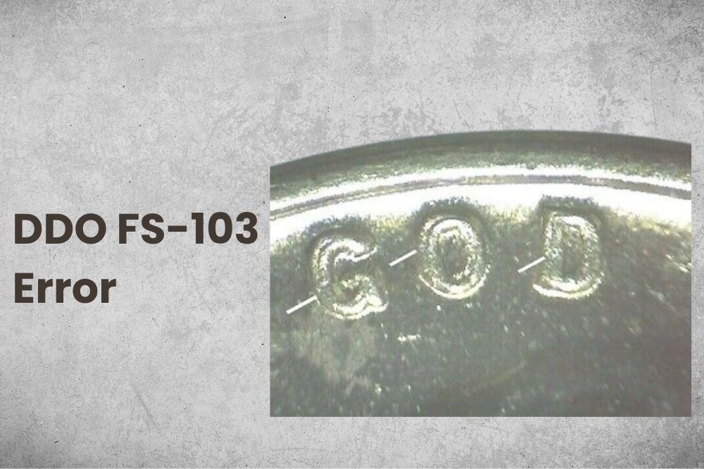 DDO FS-103 Error