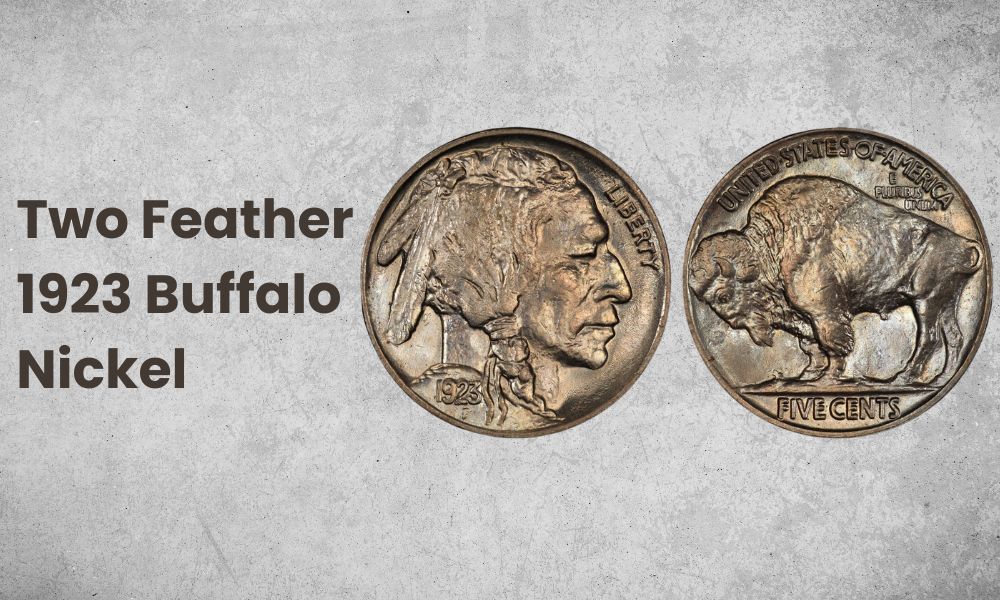 Two Feather 1923 Buffalo Nickel