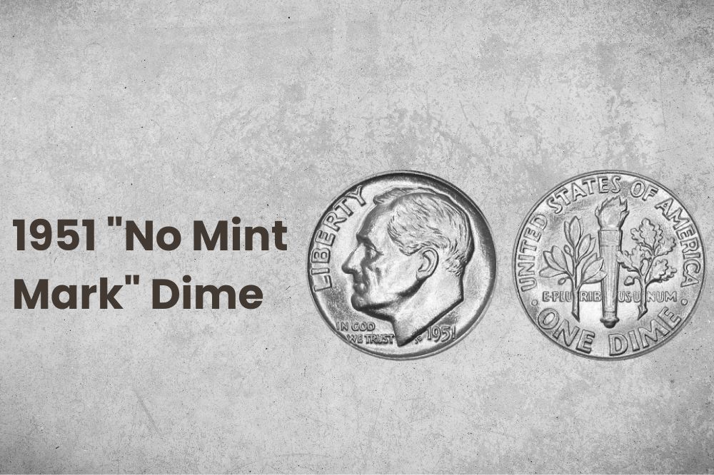 1951 "No Mint Mark" Dime