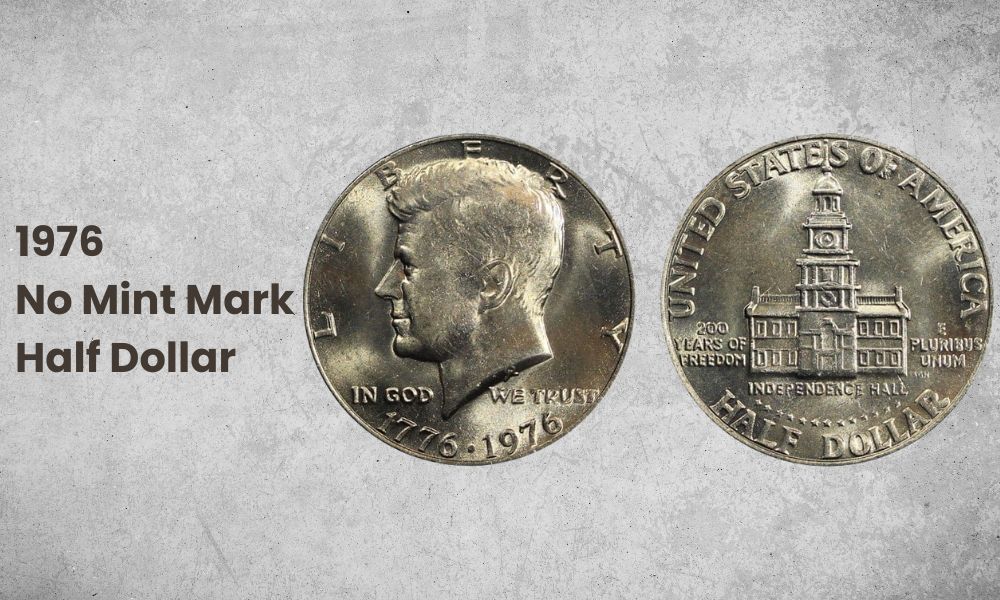 1976 No Mint Mark Half Dollar